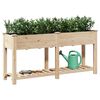 vidaXL Vaso da giardino con lo scaffale Beige 161 x 43 x 76,5 cm