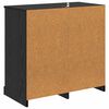 vidaXL Credenza Rovere Nero 70 x 35,5 x 67,5 cm Legno multistrato