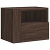 vidaXL Comodini a Muro 2 pz Rovere Marrone 45x30x35 cm