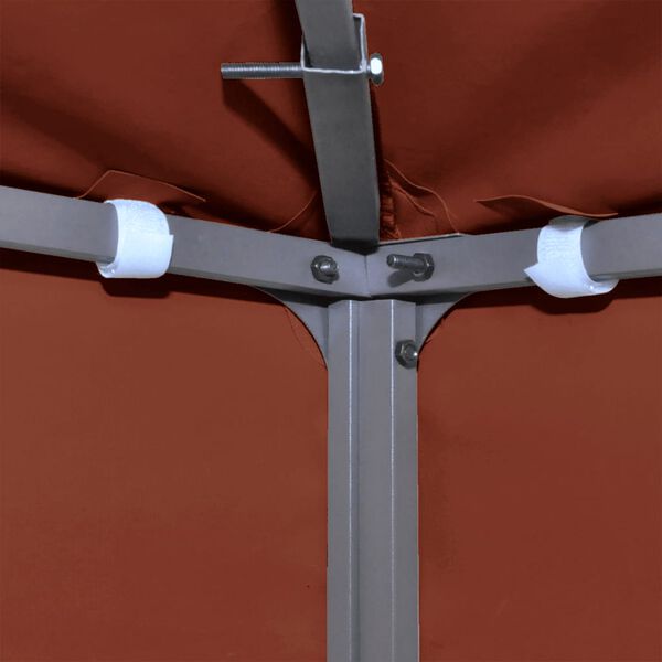 vidaXL Copertura Superiore Gazebo a 2 Strati 310g/m² 4x3m Terracotta