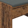 vidaXL Panca per ingresso con cuscino Legno vecchio 103 x 38 x 40 cm