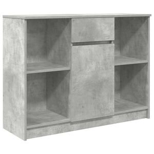 vidaXL Credenza con Cassetto Grigio Cemento 101x35x76 cm in Truciolato