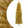 vidaXL Albero di Natale Slim artificiale con palline 180 cm 300 LED