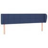 vidaXL Testiera ad Orecchio Blu 203x23x78/88cm in Tessuto