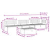vidaXL Set Divano Pallet da Giardino 4 pz in Legno Massello di Acacia
