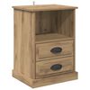 vidaXL Armadio da Notte Rovere artigianale 36 x 43 x 60 cm