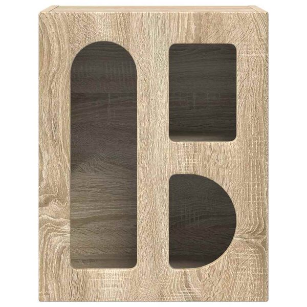 vidaXL Comodino Rovere Sonoma 40 x 35 x 50 cm Legno multistrato