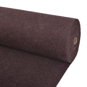 vidaXL Tappeto Marrone 1,2 x 10 m Poliestere