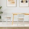 vidaXL Sedia da pranzo 2 pcs Bianco e marrone Legno di gomma solido