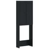 vidaXL Mobile Bagno EDE Nero 66 x 25,5 x 190 cm Legno ingegnerizzato