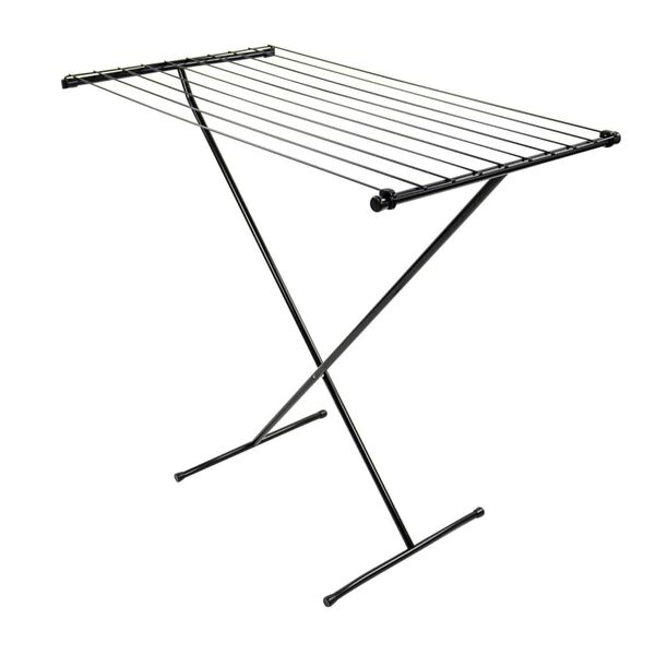 Bo-Camp Stendibiancheria in Acciaio Nero 9 m