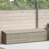 vidaXL Baule da Giardino Grigio Chiaro 220x50x58 cm in Polyrattan