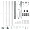 vidaXL Palo della recinzione Argento 25 x 1,4 m (rete 50 mm) Acciaio