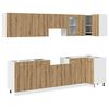 vidaXL Set di Mobili da Cucina 11 pz Lyon Rovere Artigianale Truciolato