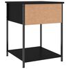 vidaXL Comodini 2 pz Neri 44x45x58 cm in Legno Multistrato