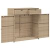 vidaXL Armadietto Portaoggetti Giardino Grigio 105x55x113cm Polyrattan