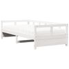vidaXL Dormeuse con Materasso Bianca 80x200 cm Legno Massello di Pino