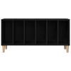 vidaXL Mobile porta vinili Rovere Nero 100 x 38 x 48 cm