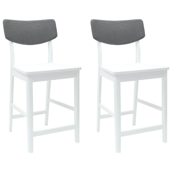vidaXL Sedie da pranzo 2 pcs Bianco 48 x 49 x 95 cm