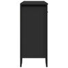 vidaXL Credenza Nera 97x32,5x74,5 cm in Legno Multistrato