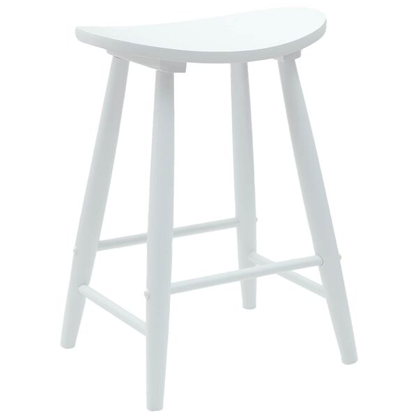 vidaXL Sedie da pranzo 2 pcs Bianco 46 x 37 x 63 cm