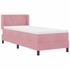 vidaXL Letto a molle con materasso Rosa 200 x 80 cm Velluto
