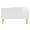 vidaXL Tavolino Salotto Bianco Lucido 90x60x35 cm in Legno Multistrato