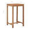 vidaXL Tavolo da Bar da Giardino 60x60x105 cm Legno Massello di Teak