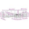 vidaXL Set divani con cuscino 7 pcs Grigio Naturale e Chiaro