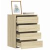 vidaXL Cassettiera Angolare Rovere Sonoma 60x41x76cm Legno Multistrato