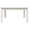 vidaXL Tavolo da Giardino Bianco 82,5x82,5x45cm Legno Massello di Pino
