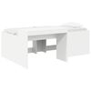 vidaXL Letto alto per bambini con scrivania Bianco