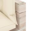vidaXL Set Divani da Giardino Pallet 7 pz con Cuscini in Legno di Pino