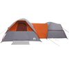 vidaXL Tenda da Campeggio 5 Persone Grigio e Arancione Impermeabile