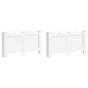 vidaXL Coperture per Radiatori 2pz Bianche 152x19x81,5 cm in MDF