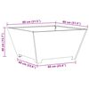 vidaXL Focolare Nero 80 x 80 x 40 cm Acciaio