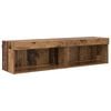 vidaXL Set mobile TV 2 pz Legno vecchio Legno ingegnerizzato