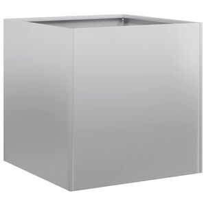 vidaXL Fioriera 40x40x40 cm in Acciaio Zincato