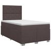 vidaXL Letto box spring con materasso Marrone Scuro 120 x 190 cm
