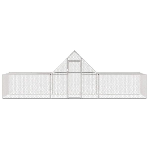 vidaXL Pollaio 6x2x2 m in Acciaio Zincato