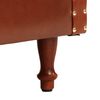 vidaXL Poltrona a Pozzetto Marrone in Vera Pelle