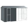 vidaXL Gabbia per uccelli Antracite 430 x 208 x 247 cm Acciaio zincato