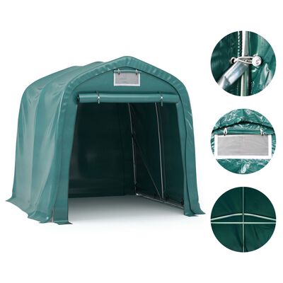 vidaXL Tenda Garage in PVC 2,4x2,4 m Verde