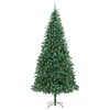 vidaXL Albero di Natale artificiale con 300 LED Verde 300 cm