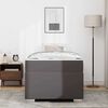 vidaXL Struttura del letto con materasso Grigio 100 x 200 cm Tessuto