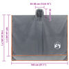 vidaXL Poncho Antipioggia Cappuccio Design 2 in 1 Arancione 223x145 cm