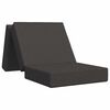 vidaXL Divano Letto Pieghevole 90 x 63 x 45 cm Grigio Scuro