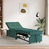 vidaXL Divano letto Verde scuro 194 x 67 x 37 cm Tessuto