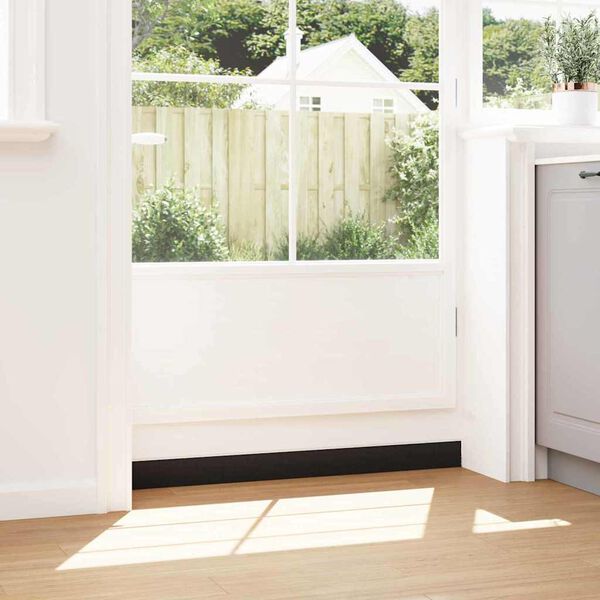 vidaXL Spazzole per porte a vite 6 pcs Bianco 100 cm Lega di alluminio