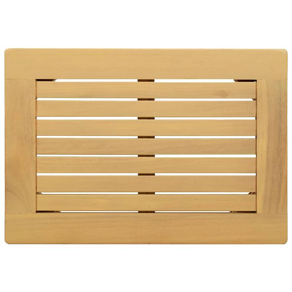 vidaXL Tavolino da Giardino 50x35x36 cm in Legno Massello di Acacia